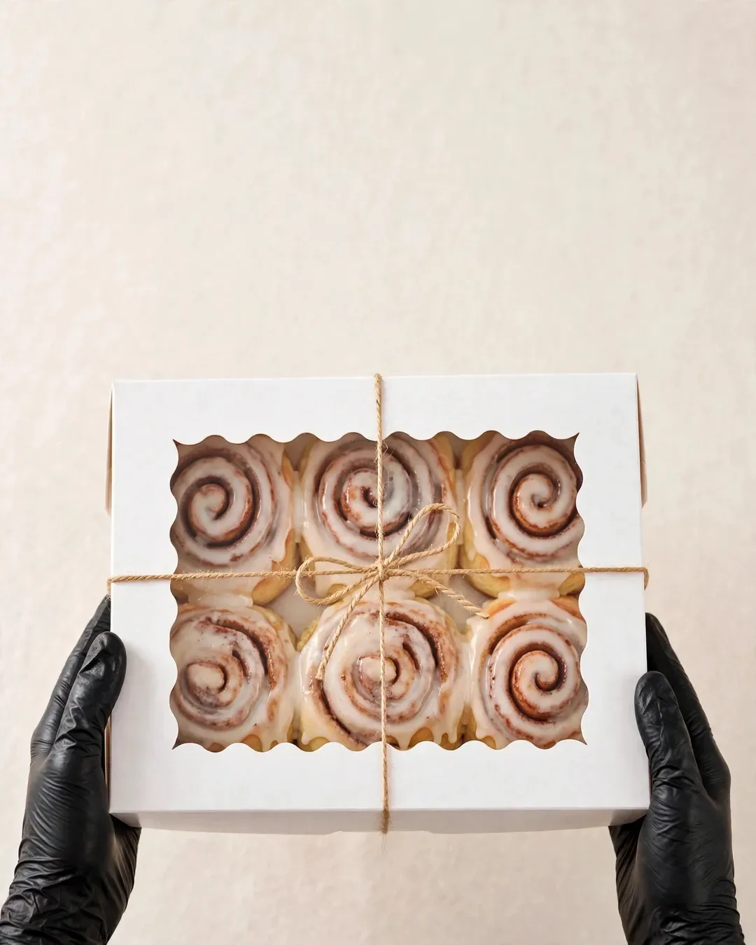 Cinnamon rolls prepared for thoughtful gifting